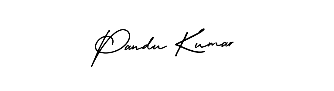 Make a beautiful signature design for name Pandu Kumar. With this signature (AmerikaSignatureDemo-Regular) style, you can create a handwritten signature for free. Pandu Kumar signature style 3 images and pictures png