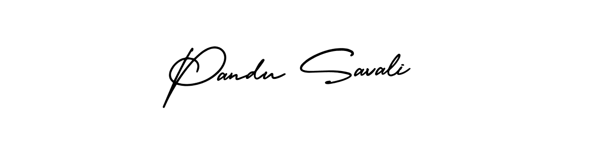 Design your own signature with our free online signature maker. With this signature software, you can create a handwritten (AmerikaSignatureDemo-Regular) signature for name Pandu Savali. Pandu Savali signature style 3 images and pictures png