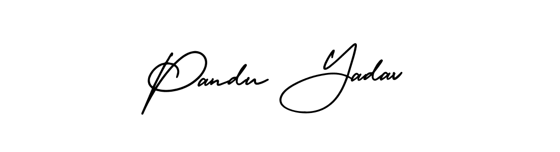 Use a signature maker to create a handwritten signature online. With this signature software, you can design (AmerikaSignatureDemo-Regular) your own signature for name Pandu Yadav. Pandu Yadav signature style 3 images and pictures png