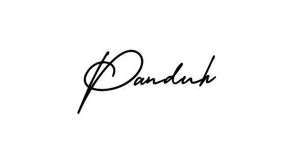 AmerikaSignatureDemo-Regular is a professional signature style that is perfect for those who want to add a touch of class to their signature. It is also a great choice for those who want to make their signature more unique. Get Panduh name to fancy signature for free. Panduh signature style 3 images and pictures png