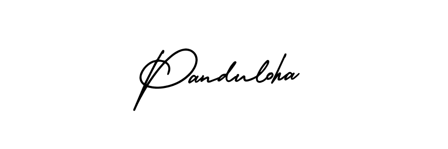 Use a signature maker to create a handwritten signature online. With this signature software, you can design (AmerikaSignatureDemo-Regular) your own signature for name Panduloha. Panduloha signature style 3 images and pictures png