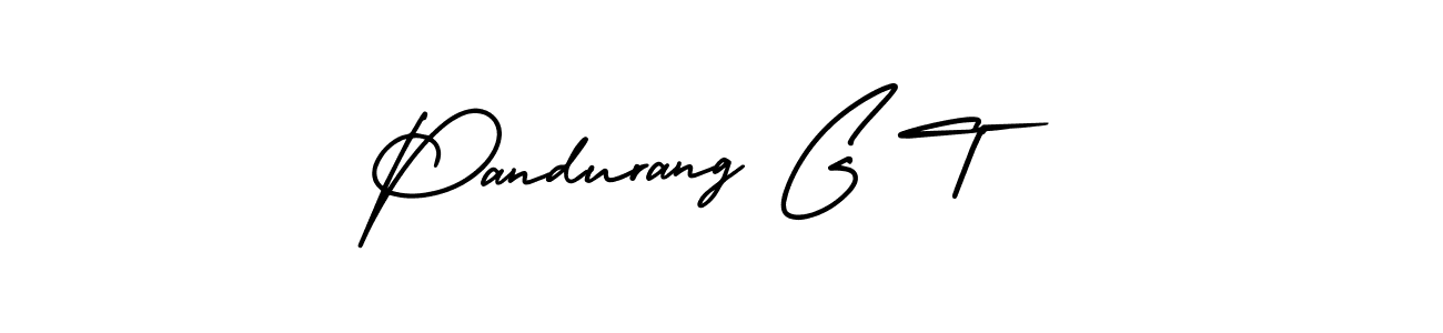 Use a signature maker to create a handwritten signature online. With this signature software, you can design (AmerikaSignatureDemo-Regular) your own signature for name Pandurang G T. Pandurang G T signature style 3 images and pictures png