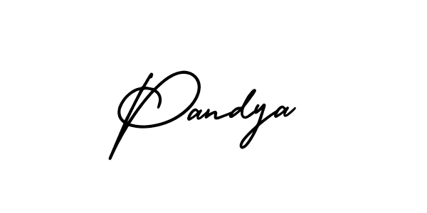 Create a beautiful signature design for name Pandya. With this signature (AmerikaSignatureDemo-Regular) fonts, you can make a handwritten signature for free. Pandya signature style 3 images and pictures png