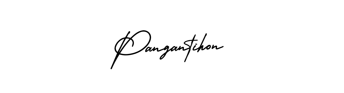 How to make Pangantihon name signature. Use AmerikaSignatureDemo-Regular style for creating short signs online. This is the latest handwritten sign. Pangantihon signature style 3 images and pictures png