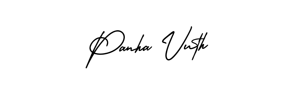 It looks lik you need a new signature style for name Panha Vuth. Design unique handwritten (AmerikaSignatureDemo-Regular) signature with our free signature maker in just a few clicks. Panha Vuth signature style 3 images and pictures png