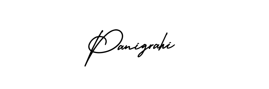 Use a signature maker to create a handwritten signature online. With this signature software, you can design (AmerikaSignatureDemo-Regular) your own signature for name Panigrahi. Panigrahi signature style 3 images and pictures png