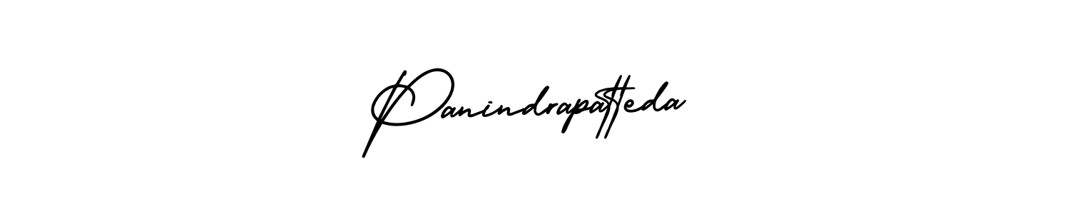 Make a beautiful signature design for name Panindrapatteda. With this signature (AmerikaSignatureDemo-Regular) style, you can create a handwritten signature for free. Panindrapatteda signature style 3 images and pictures png