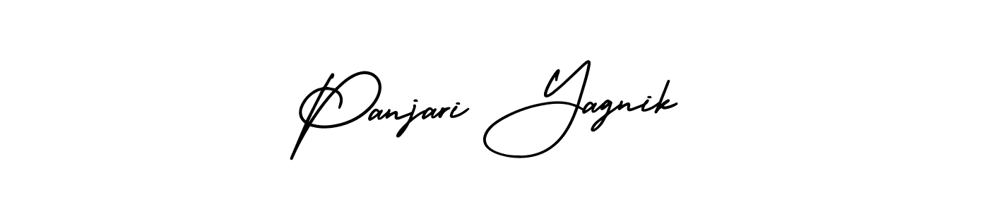 Design your own signature with our free online signature maker. With this signature software, you can create a handwritten (AmerikaSignatureDemo-Regular) signature for name Panjari Yagnik. Panjari Yagnik signature style 3 images and pictures png