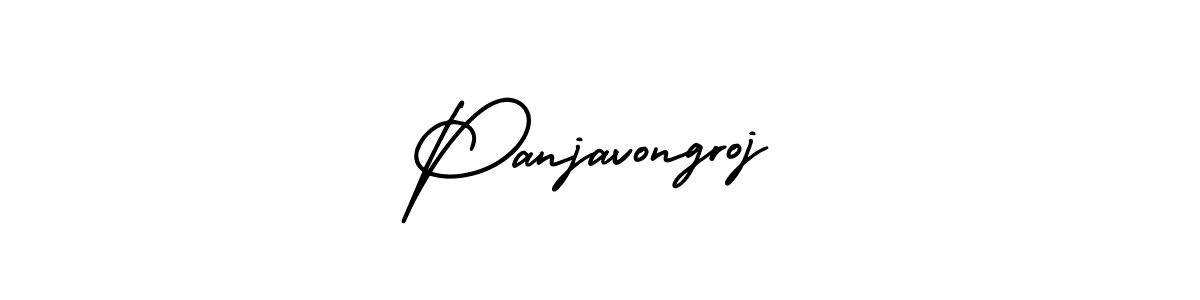 How to make Panjavongroj signature? AmerikaSignatureDemo-Regular is a professional autograph style. Create handwritten signature for Panjavongroj name. Panjavongroj signature style 3 images and pictures png