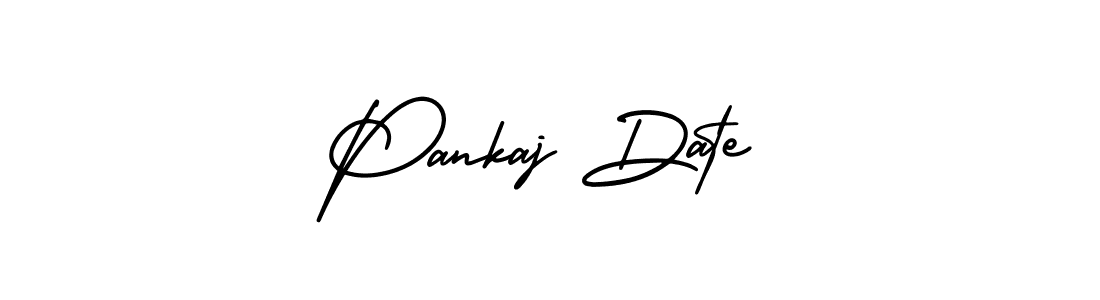 Use a signature maker to create a handwritten signature online. With this signature software, you can design (AmerikaSignatureDemo-Regular) your own signature for name Pankaj Date. Pankaj Date signature style 3 images and pictures png