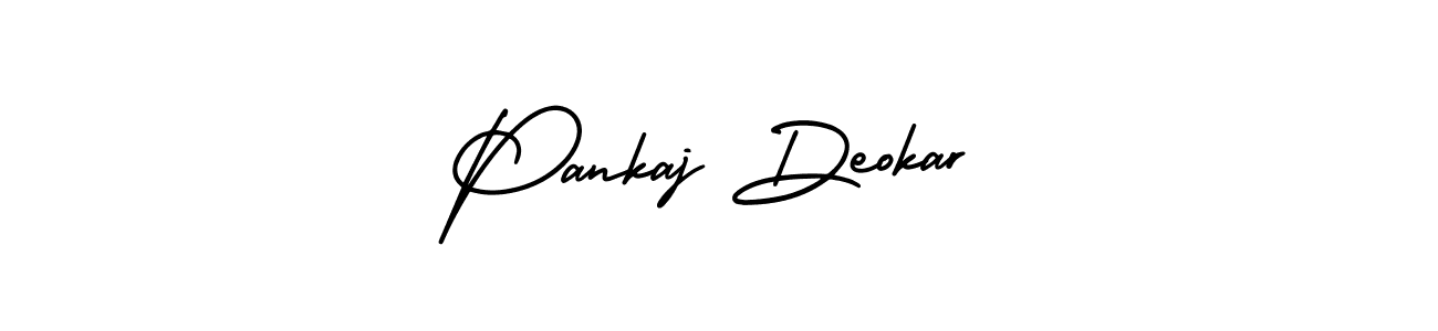 Make a beautiful signature design for name Pankaj Deokar. With this signature (AmerikaSignatureDemo-Regular) style, you can create a handwritten signature for free. Pankaj Deokar signature style 3 images and pictures png