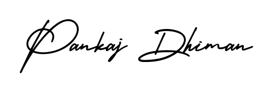 Discover the perfect balance of readability and style for Pankaj Dhiman with AmerikaSignatureDemo-Regular font. Create your dream signature today. Pankaj Dhiman signature style 3 images and pictures png