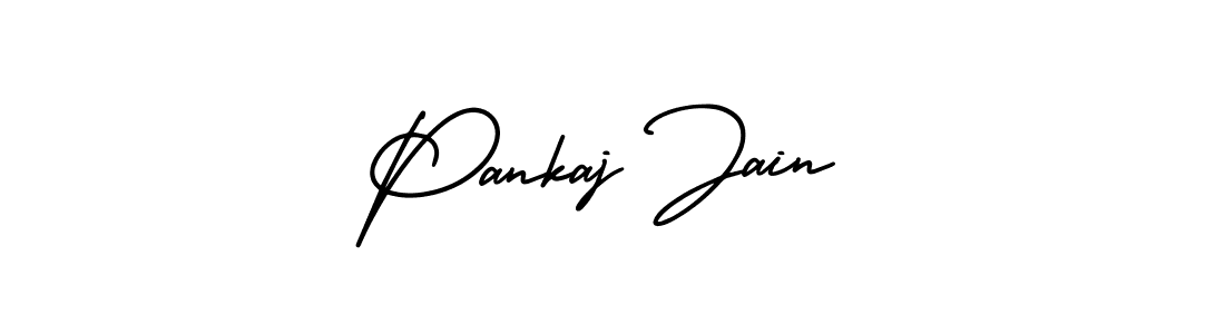 The best way (AmerikaSignatureDemo-Regular) to make a short signature is to pick only two or three words in your name. The name Pankaj Jain include a total of six letters. For converting this name. Pankaj Jain signature style 3 images and pictures png