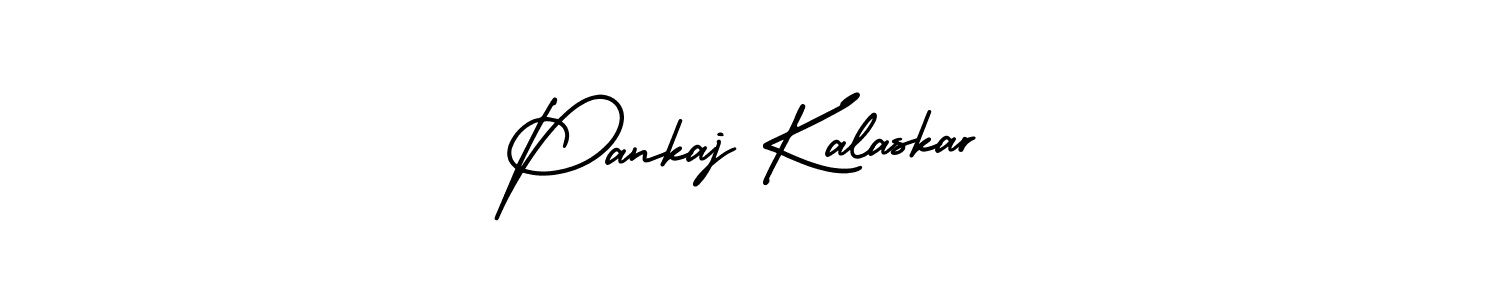 Pankaj Kalaskar stylish signature style. Best Handwritten Sign (AmerikaSignatureDemo-Regular) for my name. Handwritten Signature Collection Ideas for my name Pankaj Kalaskar. Pankaj Kalaskar signature style 3 images and pictures png