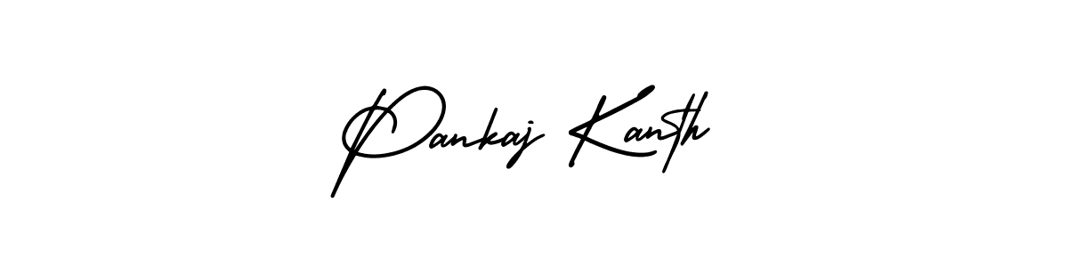 Make a beautiful signature design for name Pankaj Kanth. Use this online signature maker to create a handwritten signature for free. Pankaj Kanth signature style 3 images and pictures png