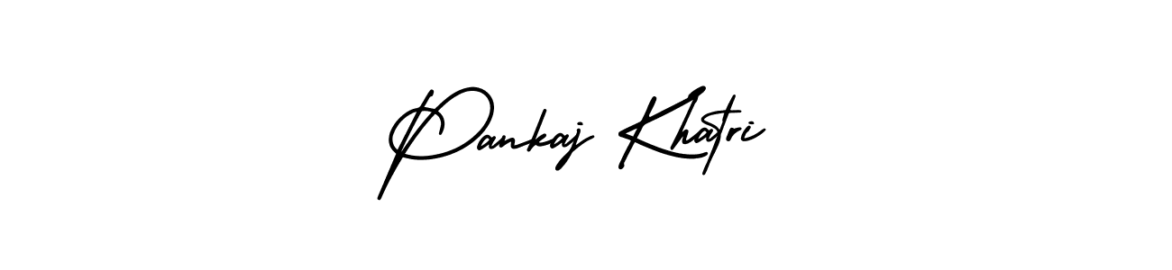 Pankaj Khatri stylish signature style. Best Handwritten Sign (AmerikaSignatureDemo-Regular) for my name. Handwritten Signature Collection Ideas for my name Pankaj Khatri. Pankaj Khatri signature style 3 images and pictures png