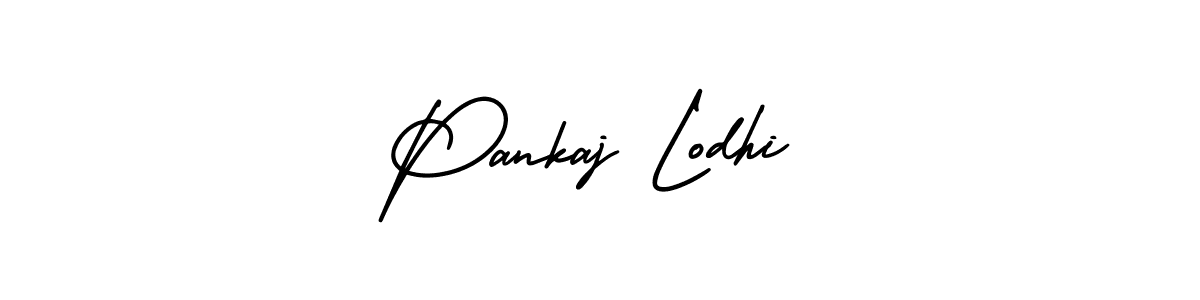 The best way (AmerikaSignatureDemo-Regular) to make a short signature is to pick only two or three words in your name. The name Pankaj Lodhi include a total of six letters. For converting this name. Pankaj Lodhi signature style 3 images and pictures png