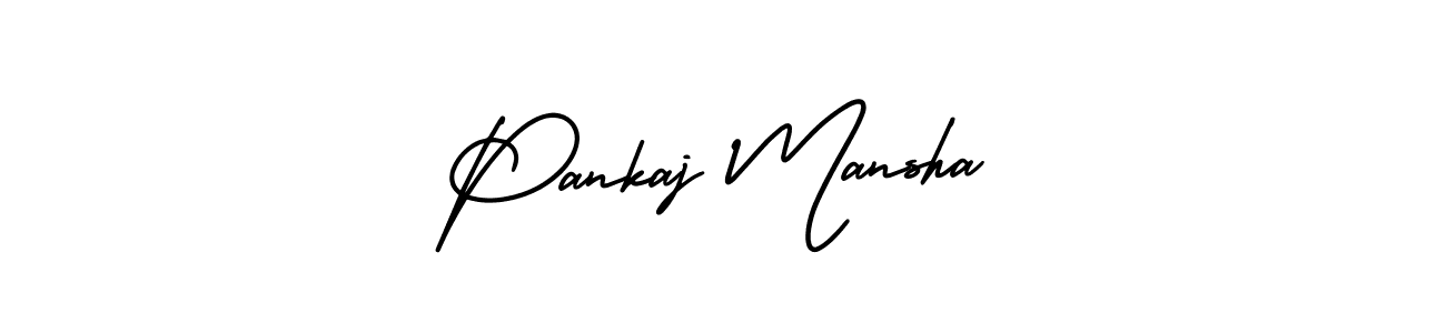 if you are searching for the best signature style for your name Pankaj Mansha. so please give up your signature search. here we have designed multiple signature styles  using AmerikaSignatureDemo-Regular. Pankaj Mansha signature style 3 images and pictures png