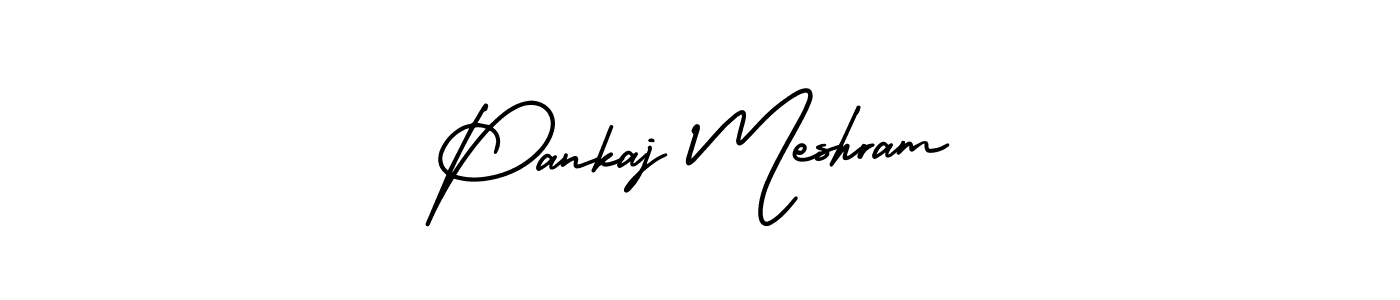 How to make Pankaj Meshram signature? AmerikaSignatureDemo-Regular is a professional autograph style. Create handwritten signature for Pankaj Meshram name. Pankaj Meshram signature style 3 images and pictures png