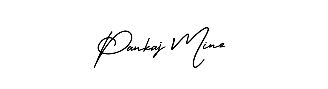 Create a beautiful signature design for name Pankaj Minz. With this signature (AmerikaSignatureDemo-Regular) fonts, you can make a handwritten signature for free. Pankaj Minz signature style 3 images and pictures png