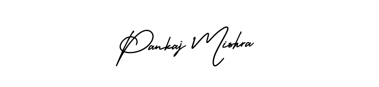 You should practise on your own different ways (AmerikaSignatureDemo-Regular) to write your name (Pankaj Mishra) in signature. don't let someone else do it for you. Pankaj Mishra signature style 3 images and pictures png