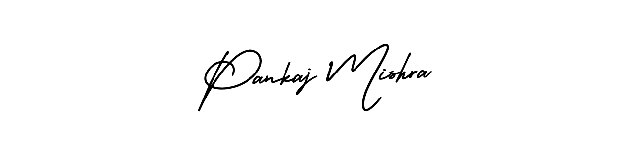 You should practise on your own different ways (AmerikaSignatureDemo-Regular) to write your name (Pankaj Mishra) in signature. don't let someone else do it for you. Pankaj Mishra signature style 3 images and pictures png