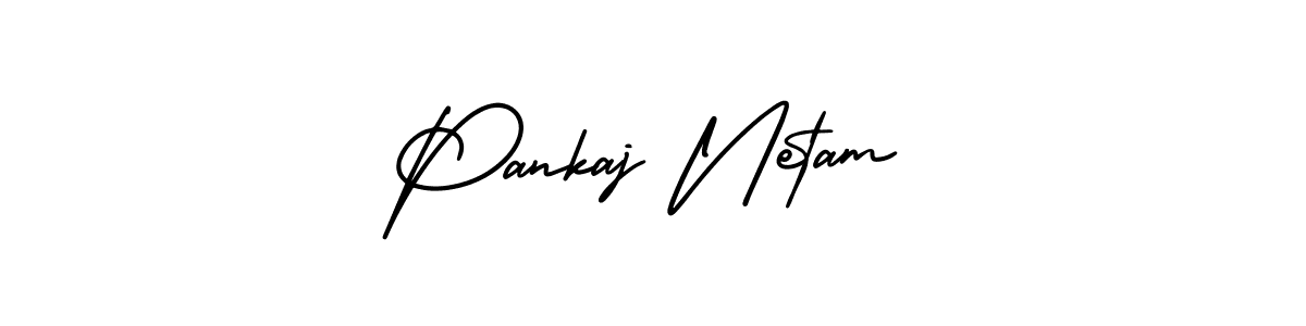 How to make Pankaj Netam signature? AmerikaSignatureDemo-Regular is a professional autograph style. Create handwritten signature for Pankaj Netam name. Pankaj Netam signature style 3 images and pictures png