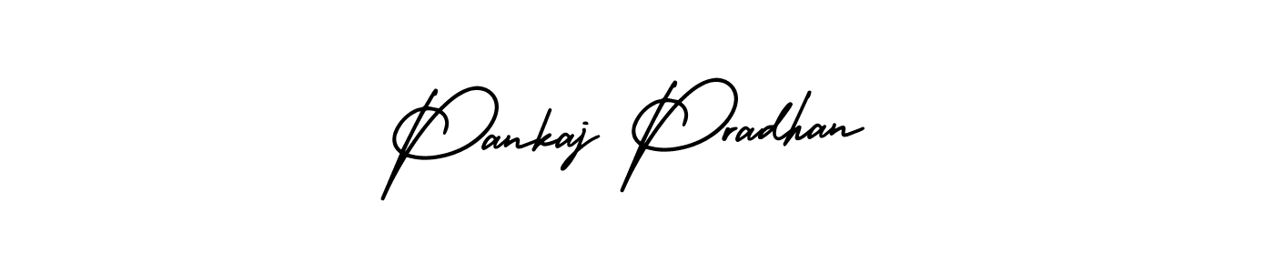 Make a beautiful signature design for name Pankaj Pradhan. With this signature (AmerikaSignatureDemo-Regular) style, you can create a handwritten signature for free. Pankaj Pradhan signature style 3 images and pictures png