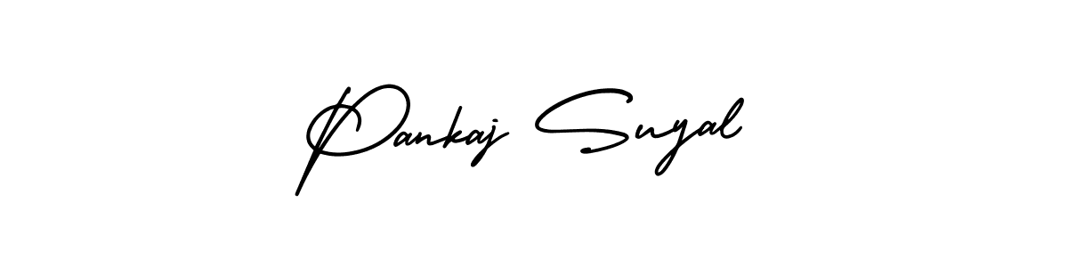 This is the best signature style for the Pankaj Suyal name. Also you like these signature font (AmerikaSignatureDemo-Regular). Mix name signature. Pankaj Suyal signature style 3 images and pictures png