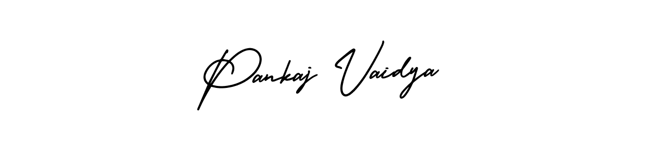 Use a signature maker to create a handwritten signature online. With this signature software, you can design (AmerikaSignatureDemo-Regular) your own signature for name Pankaj Vaidya. Pankaj Vaidya signature style 3 images and pictures png