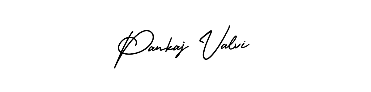 Design your own signature with our free online signature maker. With this signature software, you can create a handwritten (AmerikaSignatureDemo-Regular) signature for name Pankaj Valvi. Pankaj Valvi signature style 3 images and pictures png