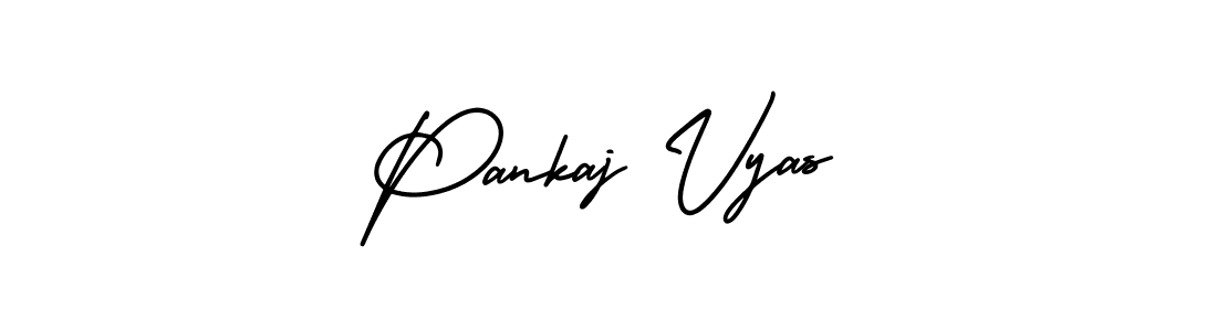How to make Pankaj Vyas signature? AmerikaSignatureDemo-Regular is a professional autograph style. Create handwritten signature for Pankaj Vyas name. Pankaj Vyas signature style 3 images and pictures png