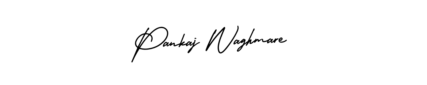 The best way (AmerikaSignatureDemo-Regular) to make a short signature is to pick only two or three words in your name. The name Pankaj Waghmare include a total of six letters. For converting this name. Pankaj Waghmare signature style 3 images and pictures png