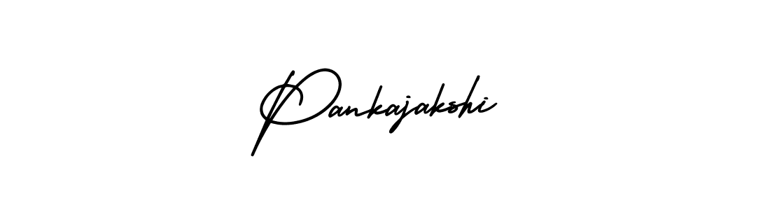 You should practise on your own different ways (AmerikaSignatureDemo-Regular) to write your name (Pankajakshi) in signature. don't let someone else do it for you. Pankajakshi signature style 3 images and pictures png