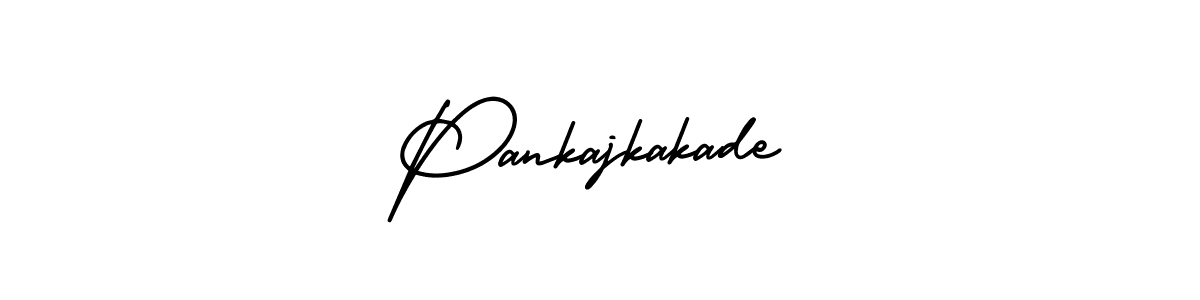 How to make Pankajkakade name signature. Use AmerikaSignatureDemo-Regular style for creating short signs online. This is the latest handwritten sign. Pankajkakade signature style 3 images and pictures png