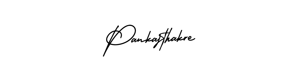 This is the best signature style for the Pankajthakre name. Also you like these signature font (AmerikaSignatureDemo-Regular). Mix name signature. Pankajthakre signature style 3 images and pictures png