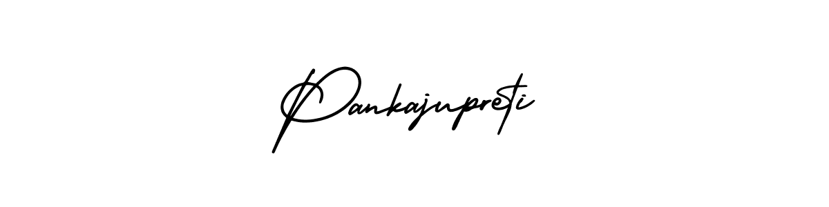 How to Draw Pankajupreti signature style? AmerikaSignatureDemo-Regular is a latest design signature styles for name Pankajupreti. Pankajupreti signature style 3 images and pictures png