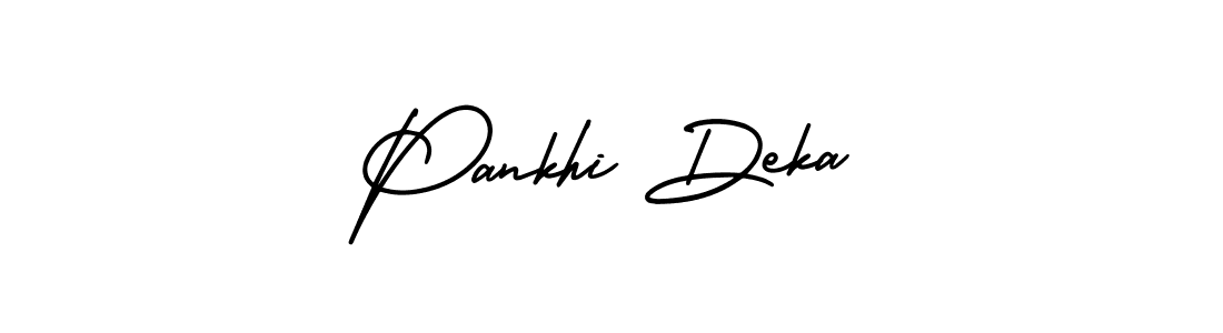 How to Draw Pankhi Deka signature style? AmerikaSignatureDemo-Regular is a latest design signature styles for name Pankhi Deka. Pankhi Deka signature style 3 images and pictures png