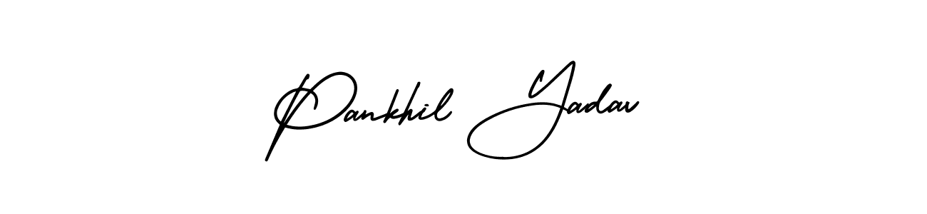 How to make Pankhil Yadav signature? AmerikaSignatureDemo-Regular is a professional autograph style. Create handwritten signature for Pankhil Yadav name. Pankhil Yadav signature style 3 images and pictures png