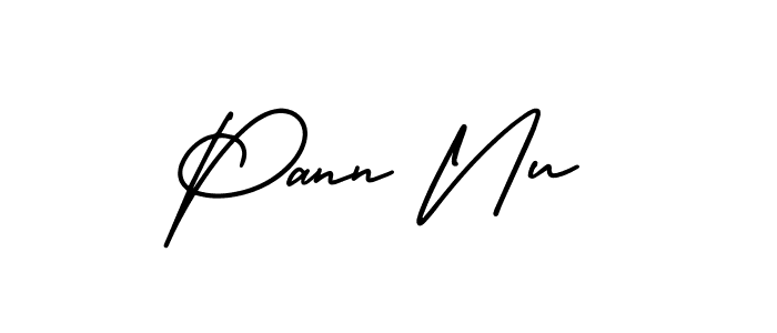 Also You can easily find your signature by using the search form. We will create Pann Nu name handwritten signature images for you free of cost using AmerikaSignatureDemo-Regular sign style. Pann Nu signature style 3 images and pictures png