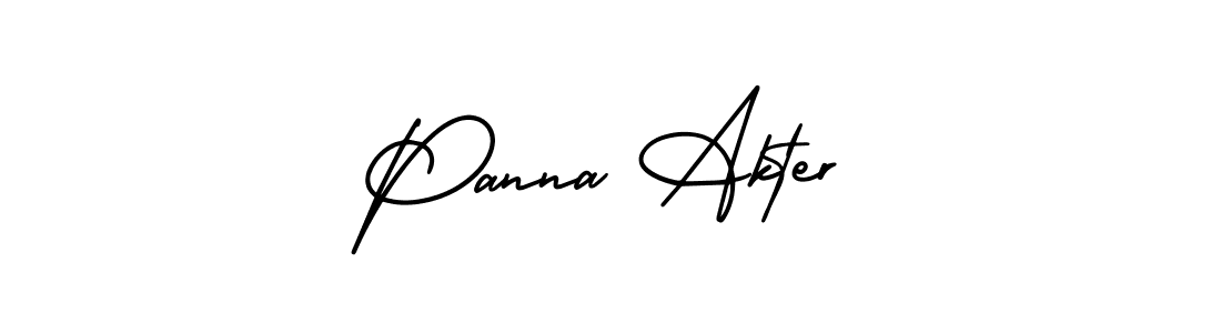 Also we have Panna Akter name is the best signature style. Create professional handwritten signature collection using AmerikaSignatureDemo-Regular autograph style. Panna Akter signature style 3 images and pictures png