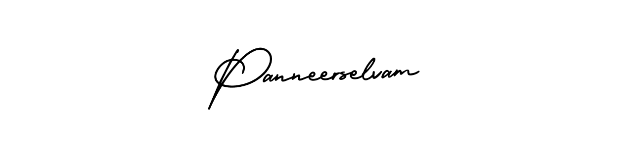 Panneerselvam stylish signature style. Best Handwritten Sign (AmerikaSignatureDemo-Regular) for my name. Handwritten Signature Collection Ideas for my name Panneerselvam. Panneerselvam signature style 3 images and pictures png