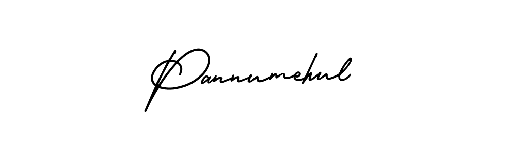 AmerikaSignatureDemo-Regular is a professional signature style that is perfect for those who want to add a touch of class to their signature. It is also a great choice for those who want to make their signature more unique. Get Pannumehul name to fancy signature for free. Pannumehul signature style 3 images and pictures png