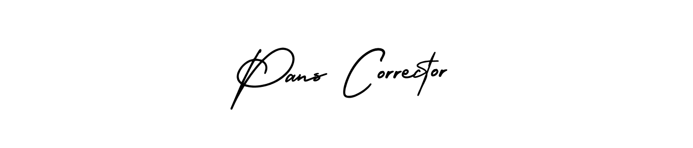 Pans Corrector stylish signature style. Best Handwritten Sign (AmerikaSignatureDemo-Regular) for my name. Handwritten Signature Collection Ideas for my name Pans Corrector. Pans Corrector signature style 3 images and pictures png