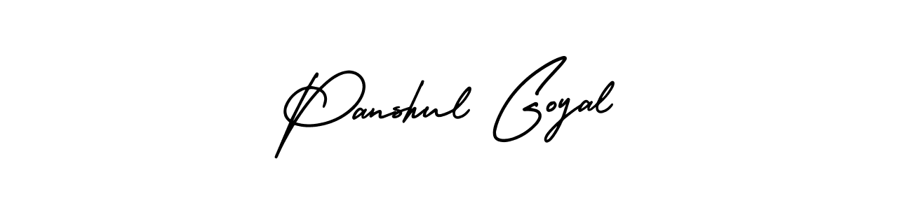 It looks lik you need a new signature style for name Panshul Goyal. Design unique handwritten (AmerikaSignatureDemo-Regular) signature with our free signature maker in just a few clicks. Panshul Goyal signature style 3 images and pictures png