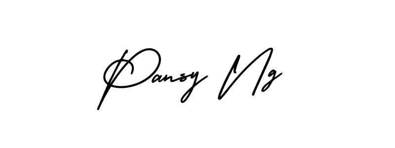 AmerikaSignatureDemo-Regular is a professional signature style that is perfect for those who want to add a touch of class to their signature. It is also a great choice for those who want to make their signature more unique. Get Pansy Ng name to fancy signature for free. Pansy Ng signature style 3 images and pictures png