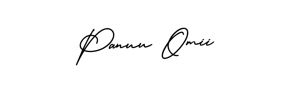 Create a beautiful signature design for name Panuu Omii. With this signature (AmerikaSignatureDemo-Regular) fonts, you can make a handwritten signature for free. Panuu Omii signature style 3 images and pictures png