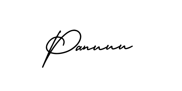 How to Draw Panuuu signature style? AmerikaSignatureDemo-Regular is a latest design signature styles for name Panuuu. Panuuu signature style 3 images and pictures png