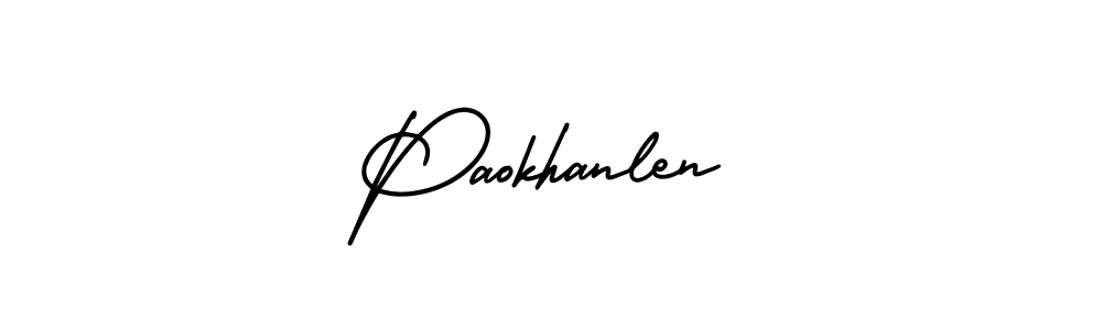 Make a beautiful signature design for name Paokhanlen. With this signature (AmerikaSignatureDemo-Regular) style, you can create a handwritten signature for free. Paokhanlen signature style 3 images and pictures png