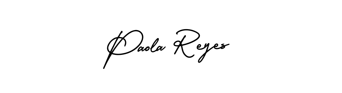 Design your own signature with our free online signature maker. With this signature software, you can create a handwritten (AmerikaSignatureDemo-Regular) signature for name Paola Reyes. Paola Reyes signature style 3 images and pictures png